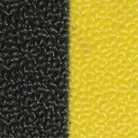 Airsoft Anti-Fatigue Mat, Pebbled, 3' x 5' x 3/8", Black/Yellow, PVC Sponge Cantin et fils