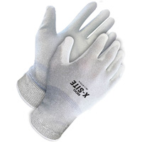 Gants enduits antistatiques X-Site, 8, R&ecirc;vetement Polyur&eacute;thane, Calibre 15, Enveloppe en Nylon/Cuivre Cantin et fils