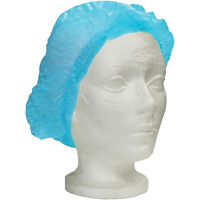 Bonnet bouffant pliss&eacute; Ronco Care, Polypropyl&egrave;ne, 24", Bleu Cantin et fils