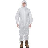 Premium Hooded Coveralls, Small, White, Microporous Cantin et fils