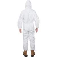 Premium Hooded Coveralls, Small, White, Microporous Cantin et fils
