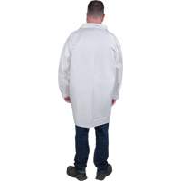 Protective Lab Coat, Microporous, White, Medium Cantin et fils