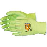 Gants &agrave; haute visibilit&eacute; en fibre de filament composite r&eacute;sistants aux coupures, Taille 5, Calibre 18, Rev&ecirc;tement Mousse de nitrile, Enveloppe en TenActiv, ANSI/ISEA 105 niveau 4 Cantin et fils
