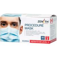 Masques d'intervention jetables, ASTM F2100 Niveau 3, Classe 1 Cantin et fils