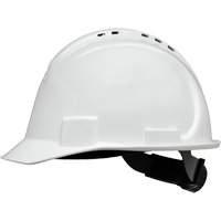 Casque de s&eacute;curit&eacute; &agrave; bordure courte North, R&eacute;pond aux normes CSA type 1, Suspension Rochet, Ventil&eacute; Cantin et fils