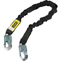 Arc Flash Lanyard, 6', Locking Snap Hook Center, Locking Snap Hook Leg Ends, Nylon Cantin et fils