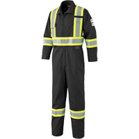 7702BK FR-Tech&reg; 88/12 FR Arc Rated Coveralls, Size 36, Black, 9.7 cal/cm² Cantin et fils