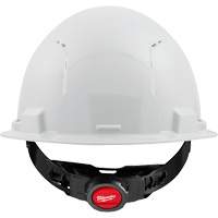 Casque de s&eacute;curit&eacute; &agrave; bordure avant, R&eacute;pond aux normes CSA type 1, Suspension Rochet, Ventil&eacute; Cantin et fils
