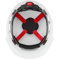 Casque de s&eacute;curit&eacute; &agrave; bordure avant, R&eacute;pond aux normes CSA type 1, Suspension Rochet, Ventil&eacute; Cantin et fils