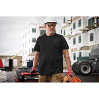 Hybrid Work Tee Shirt, Men's, Small, Black Cantin et fils