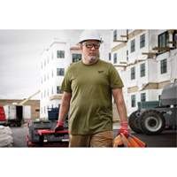Hybrid Work Tee Shirt, Men's, Small, Green Cantin et fils