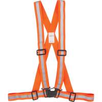 Harnais pour la circulation, Orange haute visibilit&eacute;, Couleur r&eacute;fl&eacute;chissante Argent, Moyen Cantin et fils