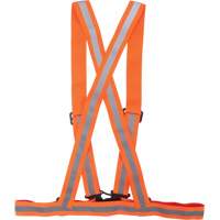 Harnais pour la circulation, Orange haute visibilit&eacute;, Couleur r&eacute;fl&eacute;chissante Argent, Moyen Cantin et fils