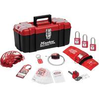 Standard Personal Lockout Kit with Zenex Thermoplastic Locks, Valve Kit, 13 Components Cantin et fils