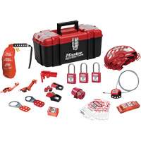 Standard Lockout Kit with Zenex Thermoplastic Locks, Electrical/Valve Kit, 27 Components Cantin et fils
