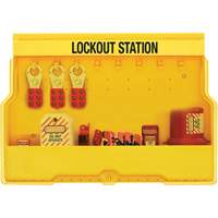Premier Electrical Lockout Station, None Padlocks, 16 Padlock Capacity, Padlocks Not Included Cantin et fils