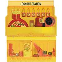 Premier Valve & Electrical Deluxe Lockout Station, Thermoplastic Padlocks, 32 Padlock Capacity, Padlocks Included Cantin et fils