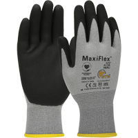 Gants compatibles avec les &eacute;crans tactiles ultral&eacute;gers ATG MaxiFlex Elite, Grand, R&ecirc;vetement Nitrile, Calibre 18, Enveloppe en Nylon Cantin et fils