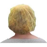 Bonnets bouffants, Polypropyl&egrave;ne, 21", Jaune Cantin et fils