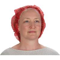 Bonnets bouffants, Polypropyl&egrave;ne, 21", Rouge Cantin et fils