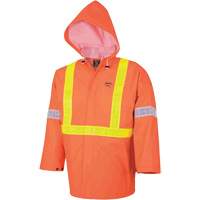 R85 Element FR FR 3-Piece Safety Rain Suit, Small, High Visibility Orange Cantin et fils