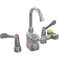 Swing-Activated Faucet/Eyewash with Wristblade Faucet Valves, Sink Mount Installation Cantin et fils
