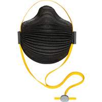 AirWave M Series Black Disposable Masks with SmartStrap&reg; & Full Foam Flange, N95, NIOSH Certified, Medium/Large Cantin et fils