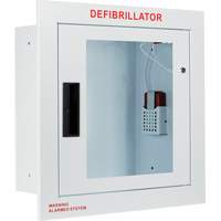 Grande armoire enti&egrave;rement encastr&eacute;e avec alarme, Zoll AED Plus/Zoll AED 3/Cardio-Science/Physio-Control Pour, Non m&eacute;dical Cantin et fils