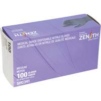 Medical Grade Disposable Gloves, Medium, Nitrile, 6-mil, Powder-Free, Black, Class 2 Cantin et fils