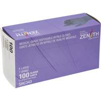 Gants jetables de calibre m&eacute;dical, T-Grand, Nitrile, 6 mils, Sans poudre, Noir, Classe 2 Cantin et fils