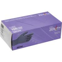 Gants jetables de calibre m&eacute;dical, T-Grand, Nitrile, 6 mils, Sans poudre, Noir, Classe 2 Cantin et fils