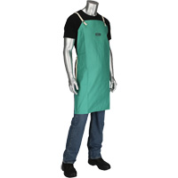 Tablier en satinette 100 % coton trait&eacute; FR Ironcat Dynamic, Salopette, Vert Cantin et fils