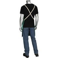 Tablier en satinette 100 % coton trait&eacute; FR Ironcat Dynamic, Salopette, Vert Cantin et fils
