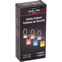 Lock for Lockouts, Safety Padlock, Keyed Different, Thermoplastic, 1-1/2" Width Cantin et fils