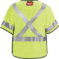 Breakaway Mesh Safety Vest, Black/High Visibility Lime-Yellow, Medium/Small Cantin et fils