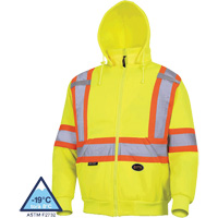 6925 Chandail &agrave; capuche, T-petit, Jaune haute visibilit&eacute; Cantin et fils