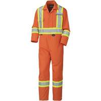 5513T Combinaison pour lavage industriel, 40 (grand taille), Orange haute visibilit&eacute; Cantin et fils