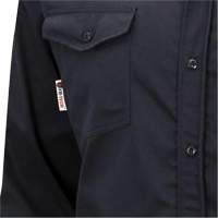 7742 FR-Tech&reg; Flame-Resistant Safety Shirt, Small, Navy Blue Cantin et fils