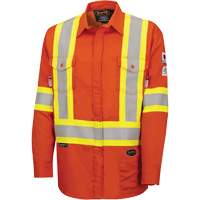 7743 FR-Tech&reg; Flame-Resistant Safety Shirt, Small, High Visibility Orange Cantin et fils