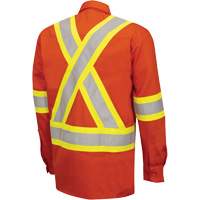 7743 FR-Tech&reg; Flame-Resistant Safety Shirt, Small, High Visibility Orange Cantin et fils