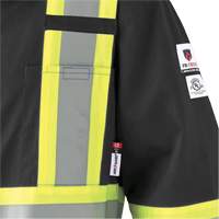 7702BKT Combinaison FR-Tech contre les arcs, Taille 40 (grand taille), Noir, 10 cal/cm² Cantin et fils