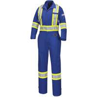 7704W Combinaison FR-Tech ignifuge/contre les arcs pour femme, Taille T-petit, Bleu royal, 10 cal/cm² Cantin et fils