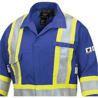 7704W Combinaison FR-Tech ignifuge/contre les arcs pour femme, Taille T-petit, Bleu royal, 10 cal/cm² Cantin et fils