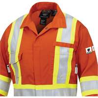 7702W Combinaison FR-Tech ignifuge/contre les arcs pour femme, Taille T-petit, Orange haute visibilit&eacute;, 10 cal/cm² Cantin et fils