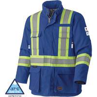 5523 Flame-Resistant Safety Parka, Small, Royal Blue, 58 cal/cm² Cantin et fils