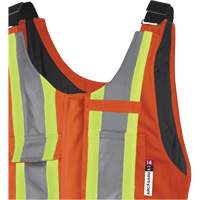 5534A Flame-Resistant Quilted Safety Overalls, Small, Orange Cantin et fils