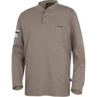 331 FR Interlock Henley Shirt, Small, Beige Cantin et fils