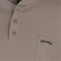 331 FR Interlock Henley Shirt, Small, Beige Cantin et fils