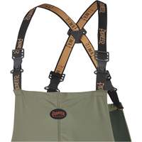 D7020 Dry King&reg; Stretch Bib Pants, X-Small, Polyurethane, Green Cantin et fils