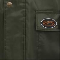 D8120J Nailhead Ripstop Tree Planter Hooded Jacket, Polyester/PVC, X-Small, Green Cantin et fils